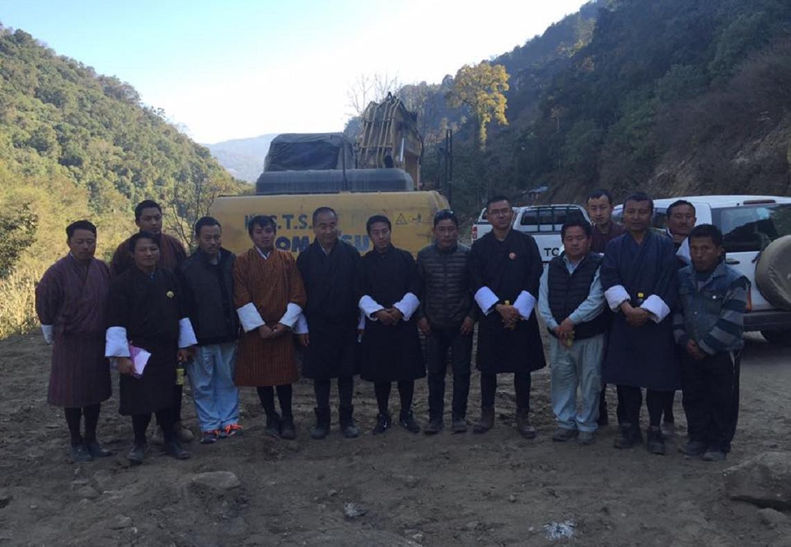 Soon Gasa road will be all blacktopped