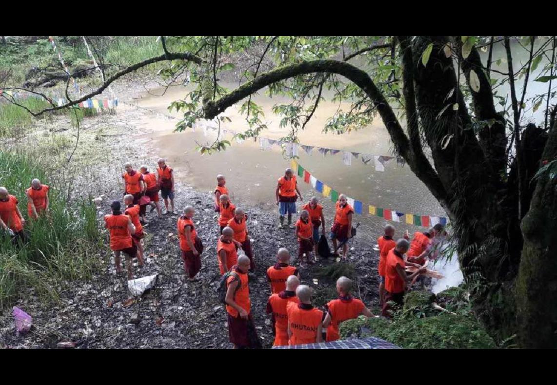 an initiative to clean up our Mother Earth in Gasa